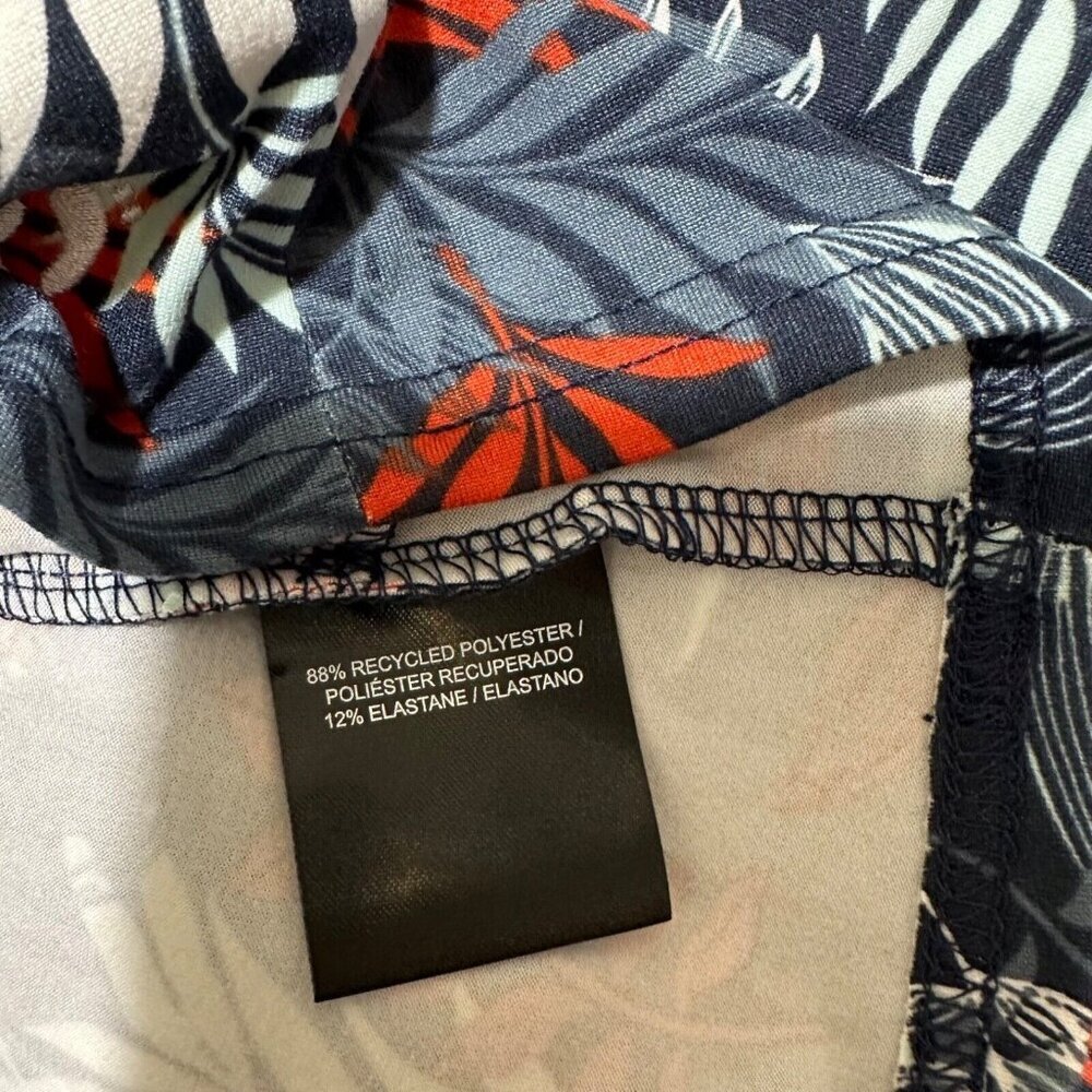 Hang Ten Women‎ Size S Navy Print Long Sleeve Top Sun Tee UPF 50+ Protection NWT - Picture 9 of 10